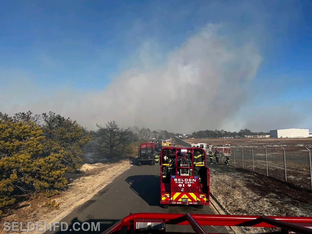 3/8/25 - Members in Westhampton Beach to assist with brush fires