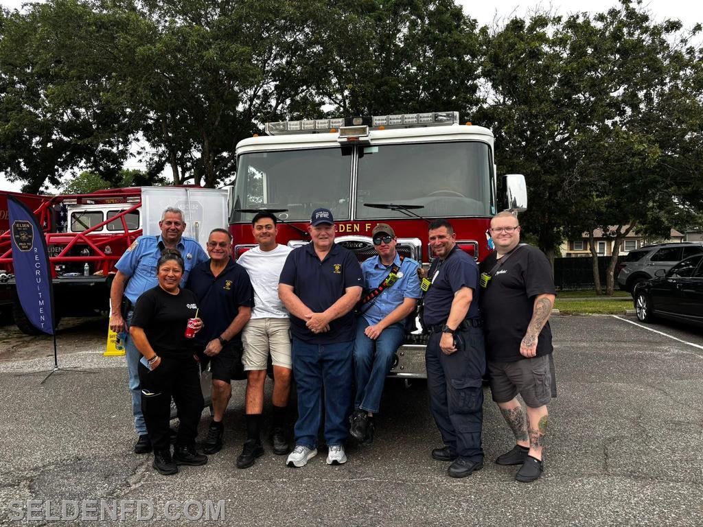 Members at the 2025 National Night Out at the Centereach Pool