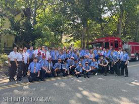 Members of the Selden FD and Junior Company